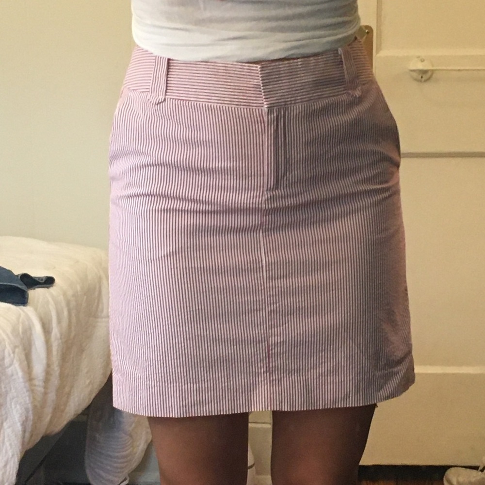 Ann Taylor Loft Seersucker Skirt